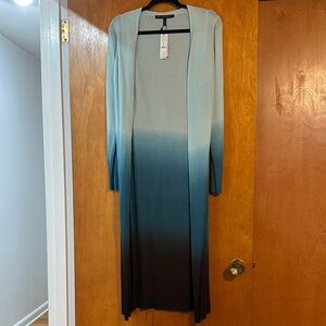 White House Black Market Blue Ombre Cardigan